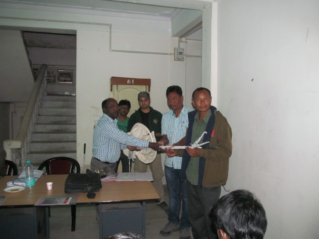 Forest staff snake training in Manas Tiger reserve